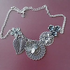 Floral Metal Necklace